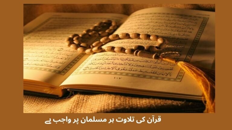قرآن کی تلاوت ہر مسلمان پر واجب ہے