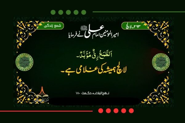  لالچی کا انجام