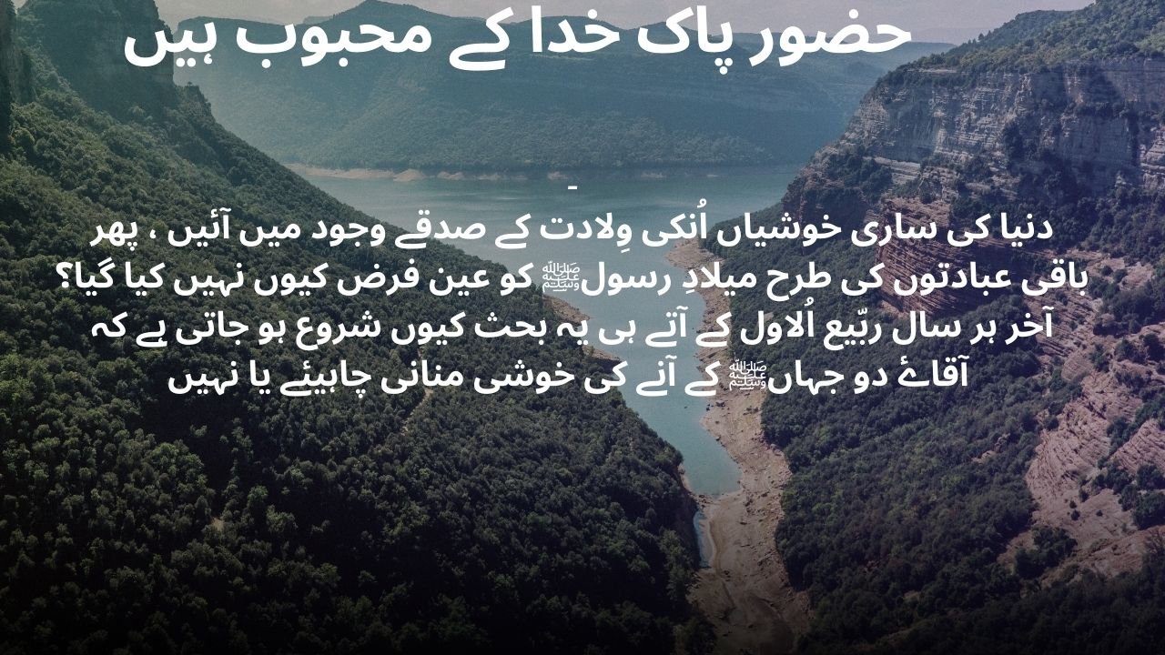 حضور پاک خدا کے محبوب ہیں