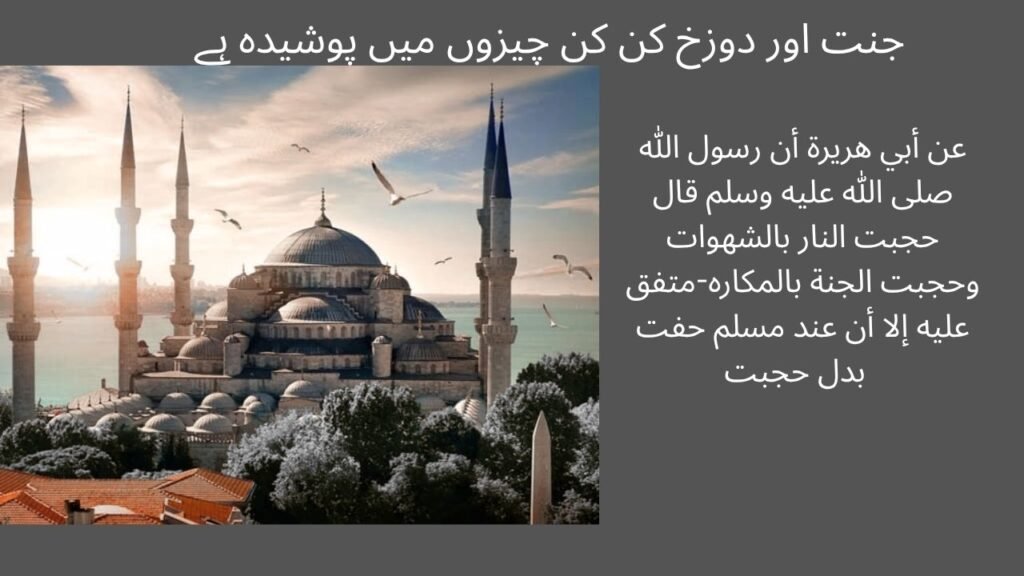 jant or dozakh kan kan chezon min posheedah hay